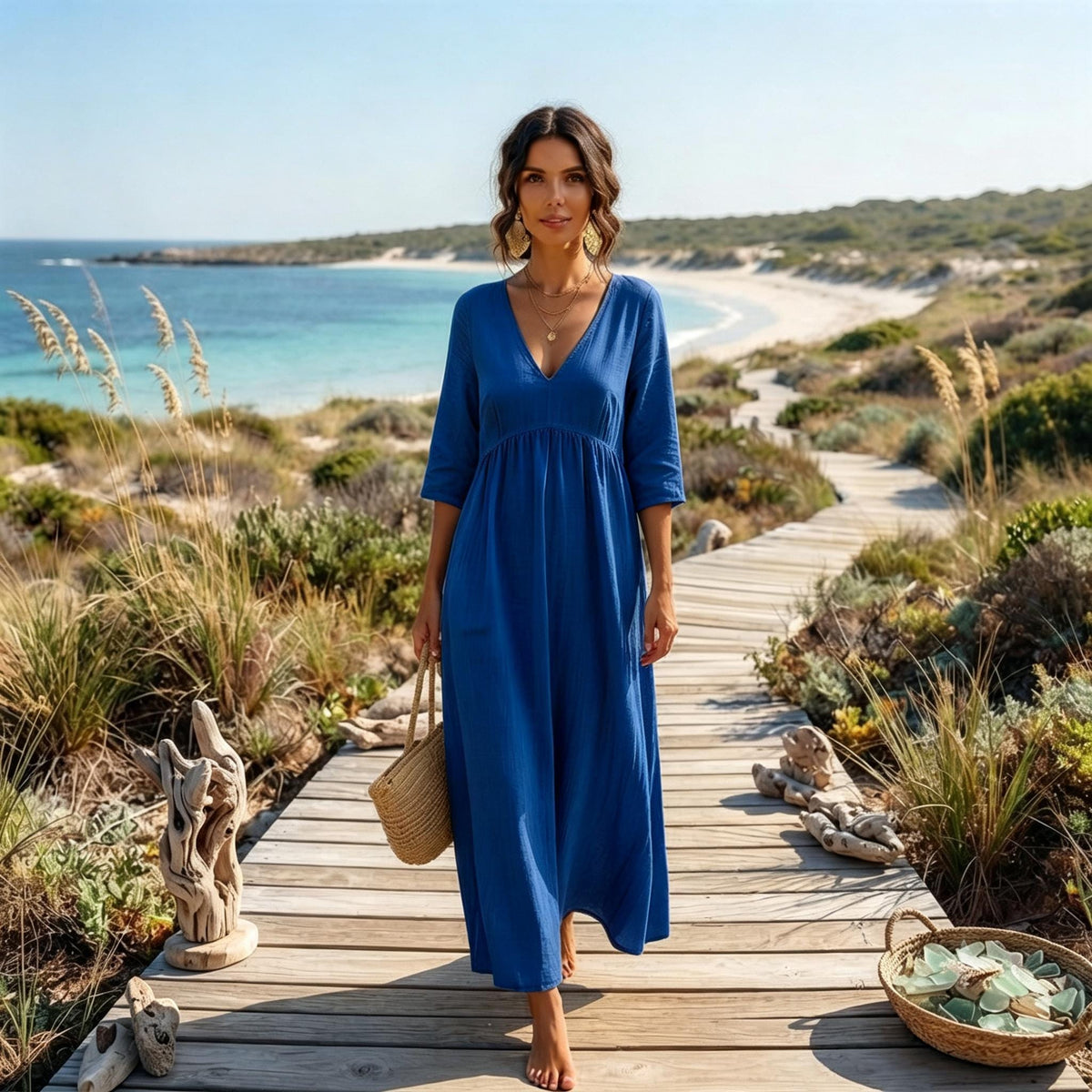 Brisa | Abito Maxi in Lino