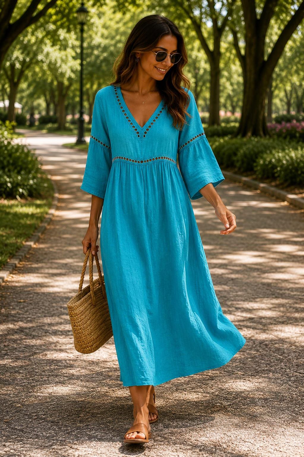 Bruna | Abito Maxi in Lino