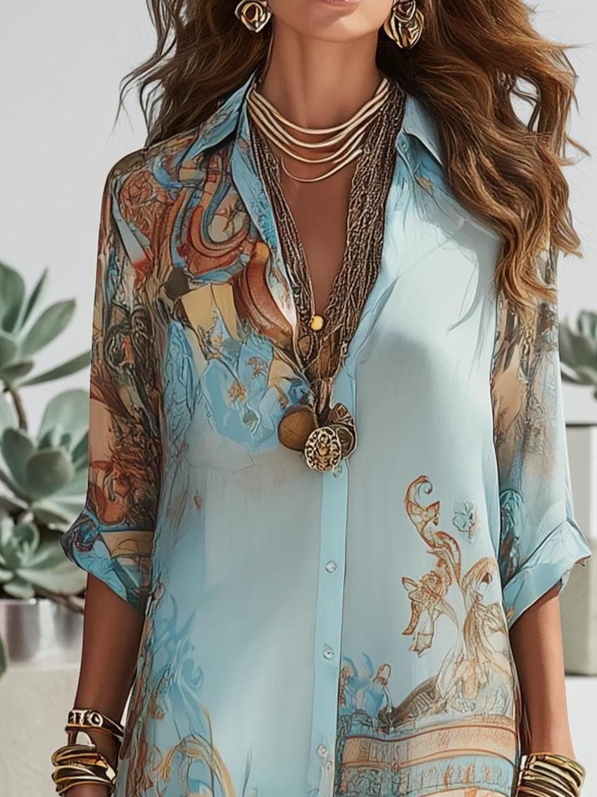 Verona | Abito Chemisier Maxi