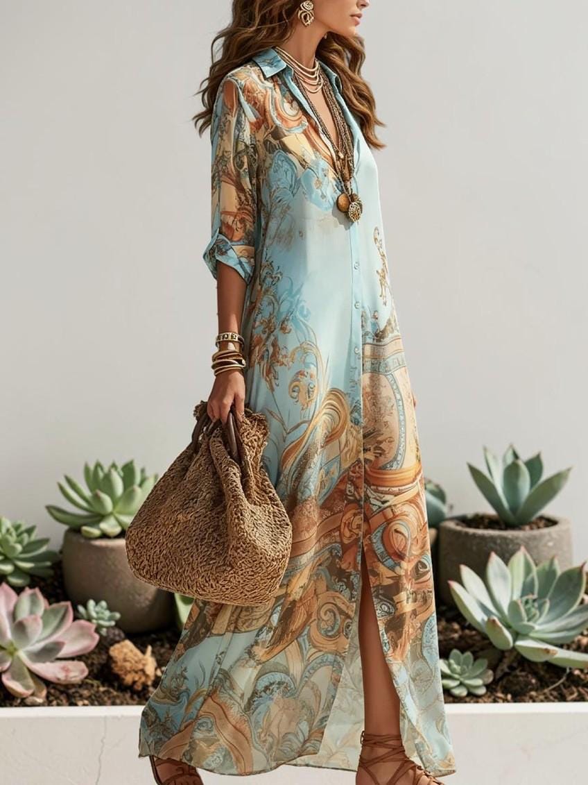 Verona | Abito Chemisier Maxi