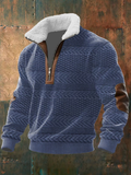 Paolo | Maglione Uomo in Pile con Zip e Collo Alto – Lettonia