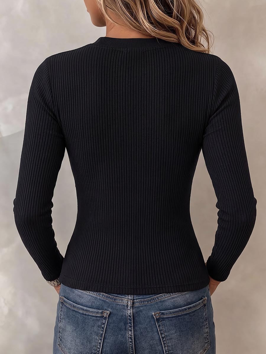 Cecilia | Top in Maglia con Apertura e Lacci