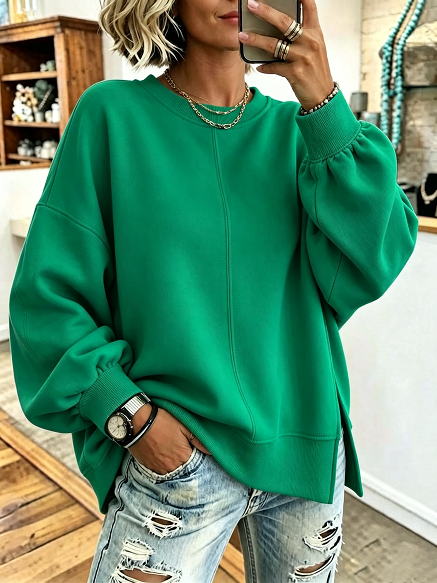 Martina | Felpa Oversize Verde