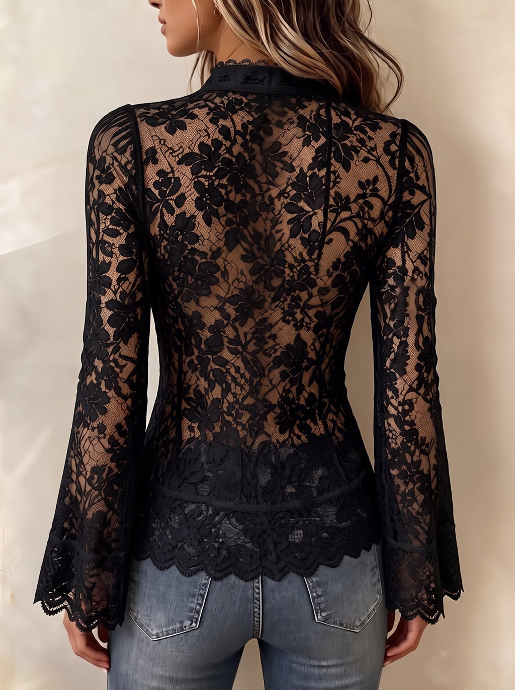 Vittoria | Top in Pizzo Vintage con Zip