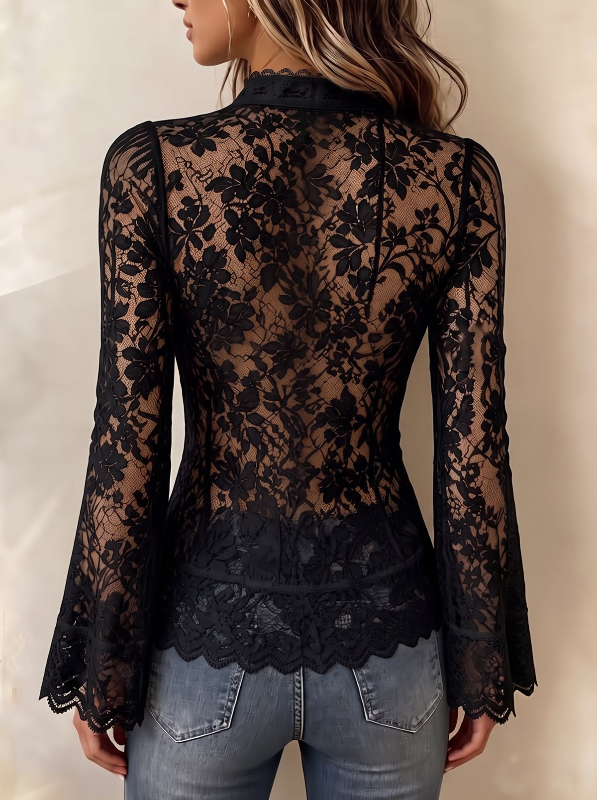 Vittoria | Top in Pizzo Vintage con Zip