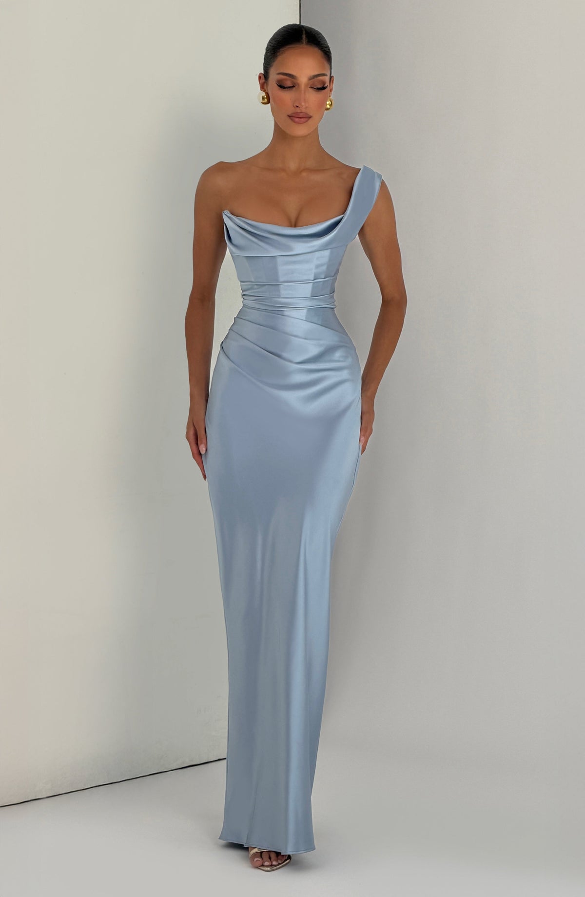 Abito maxi Thalassa - Blu ghiaccio
