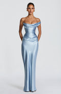 Abito maxi Thalassa - Blu ghiaccio