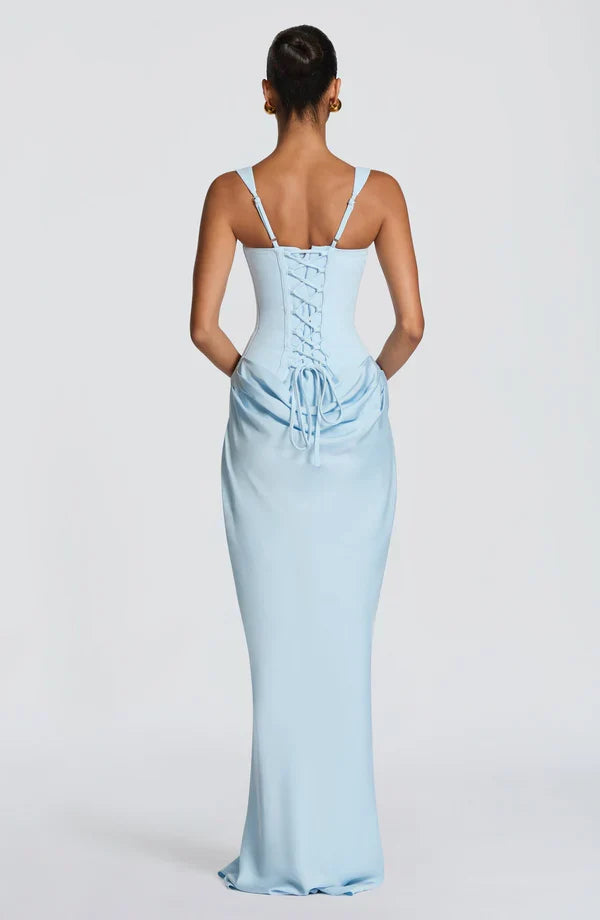 Valentina | Abito Maxi Scolpito a Clessidra
