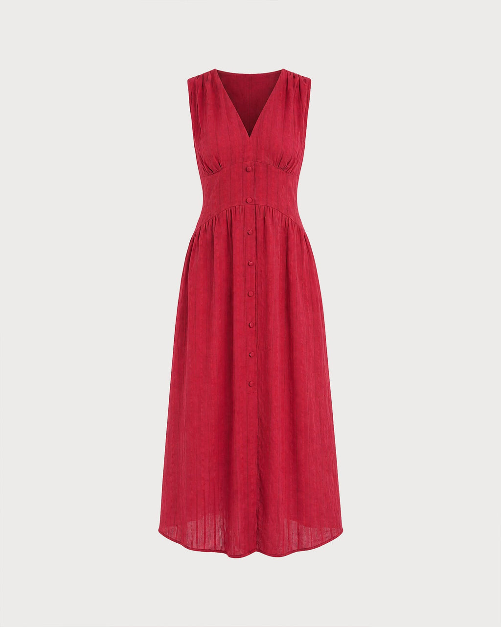 Abito midi Rosalind con bottoni