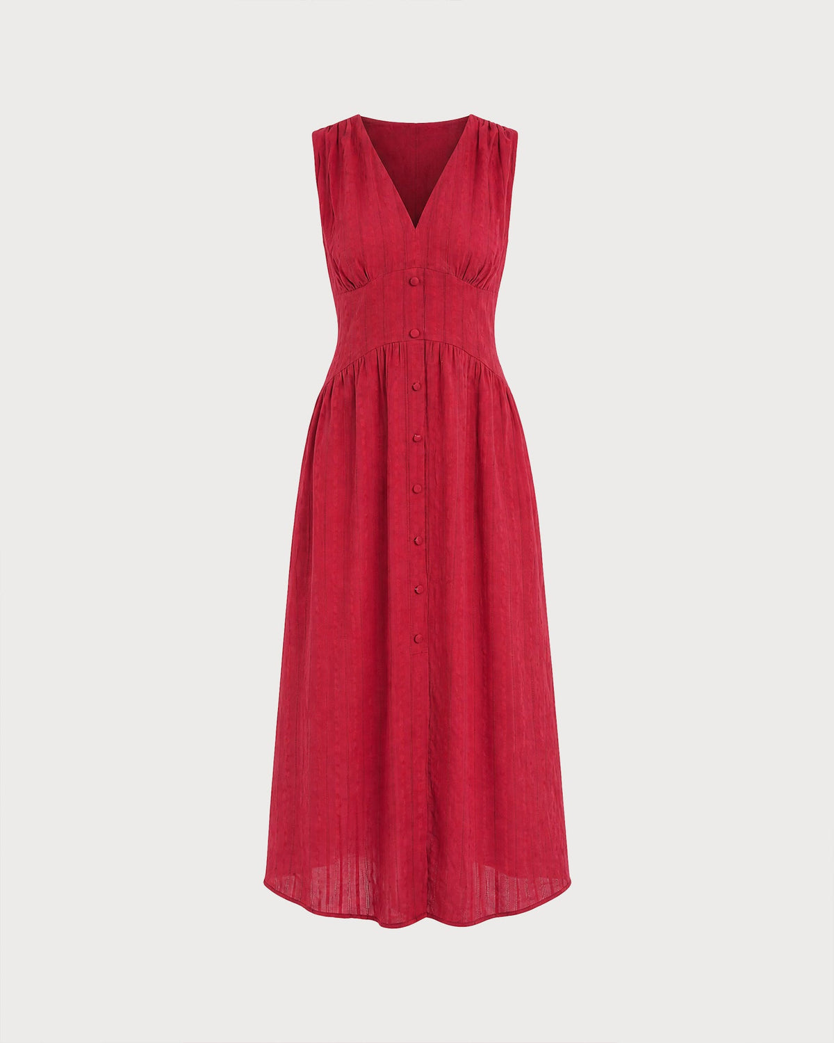 Abito midi Rosalind con bottoni