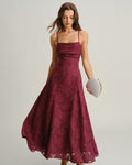 Abito maxi in jacquard Vivienne
