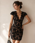 Abito mini in pizzo Valentina