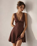 Abito mini in raso Margot