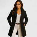 Blanche | Cappotto Lungo Sartoriale con Revers