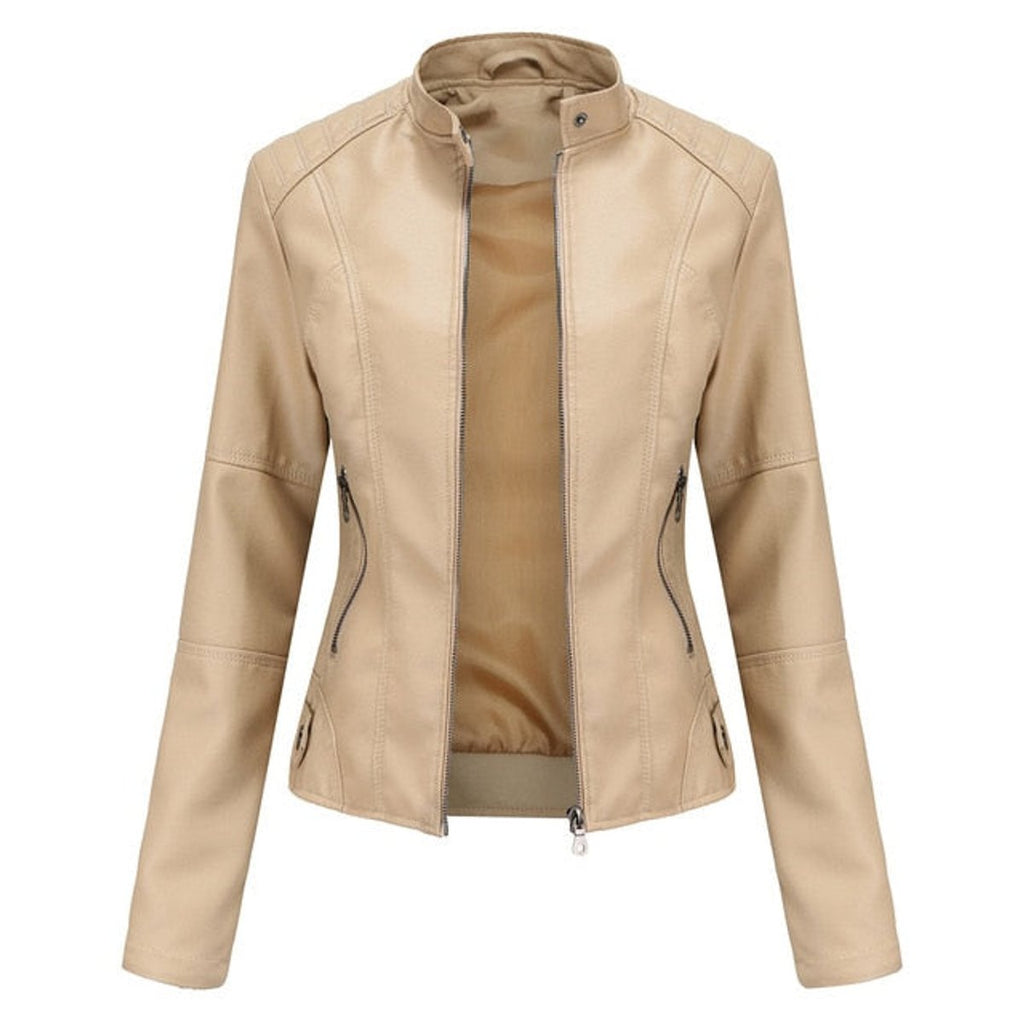 Helen | Giacca Biker con Collo alla Coreana
