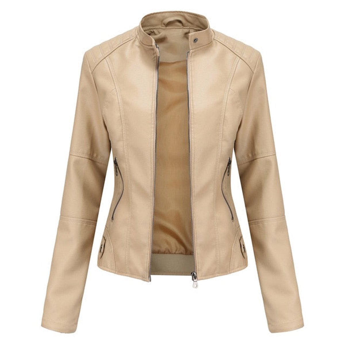 Helen | Giacca Biker con Collo alla Coreana