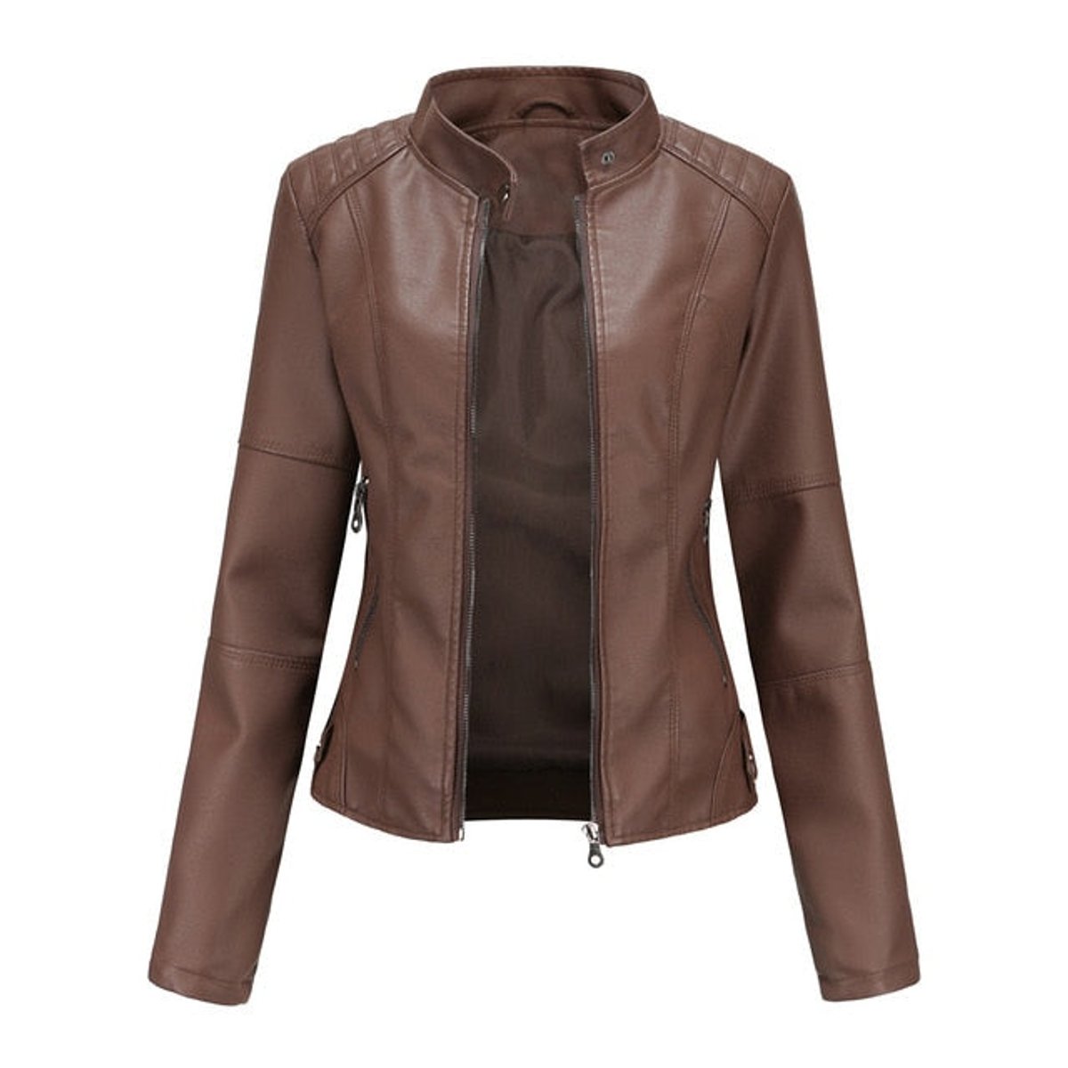 Helen | Giacca Biker con Collo alla Coreana