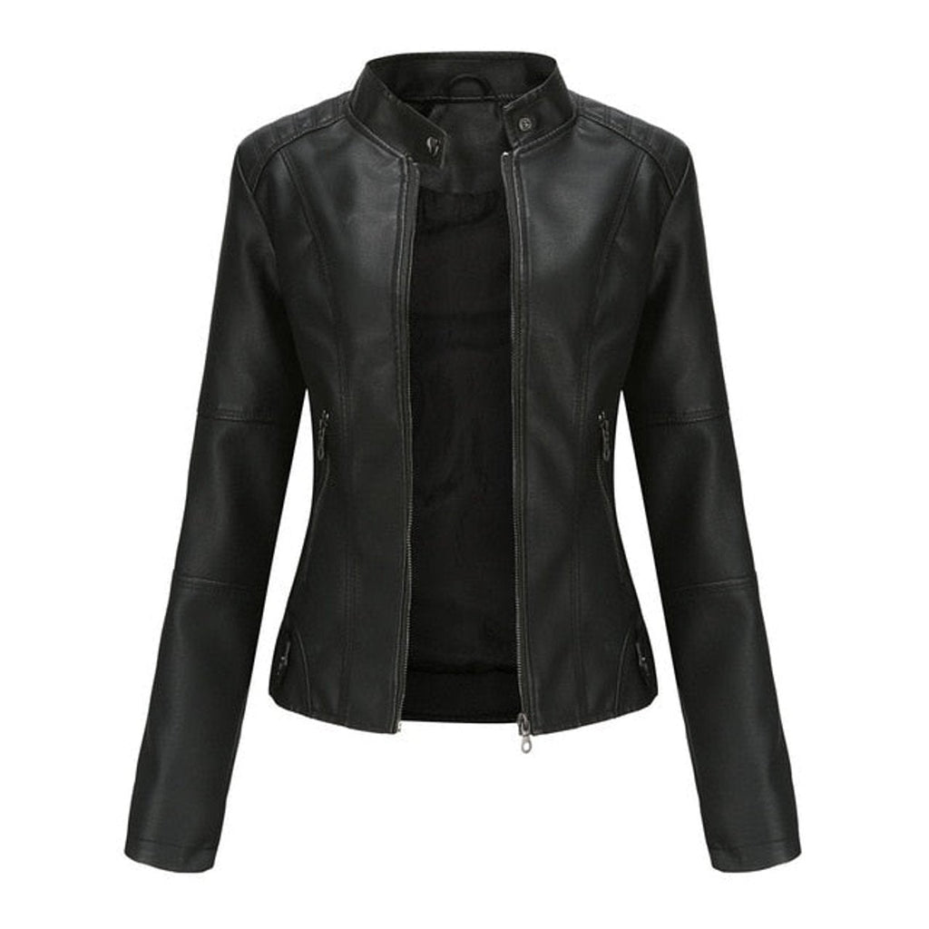 Helen | Giacca Biker con Collo alla Coreana