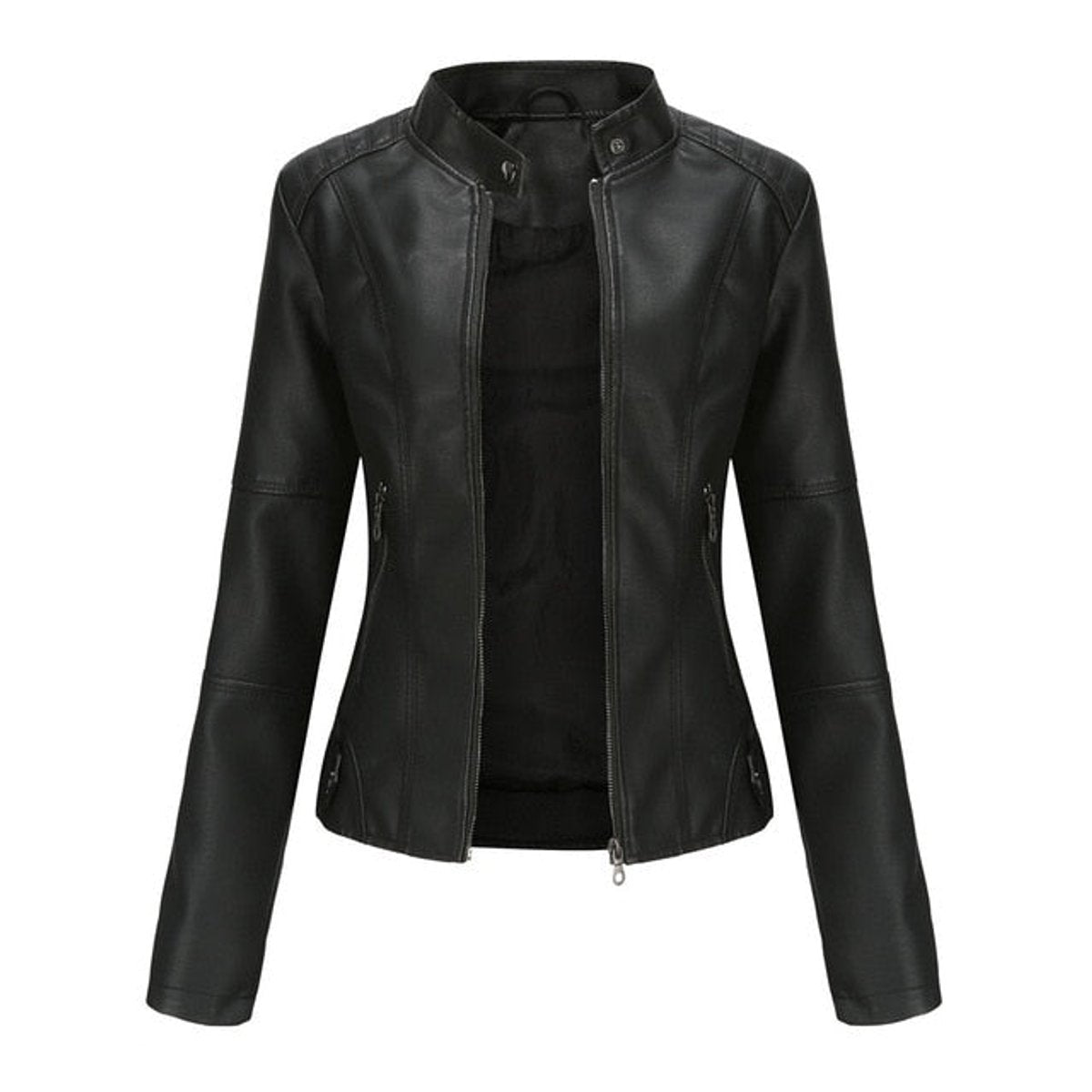 Helen | Giacca Biker con Collo alla Coreana