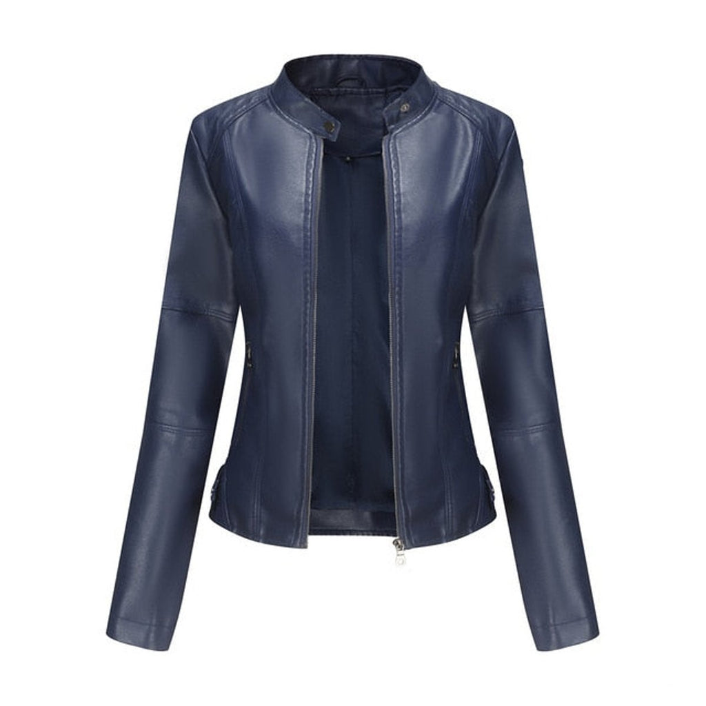 Helen | Giacca Biker con Collo alla Coreana