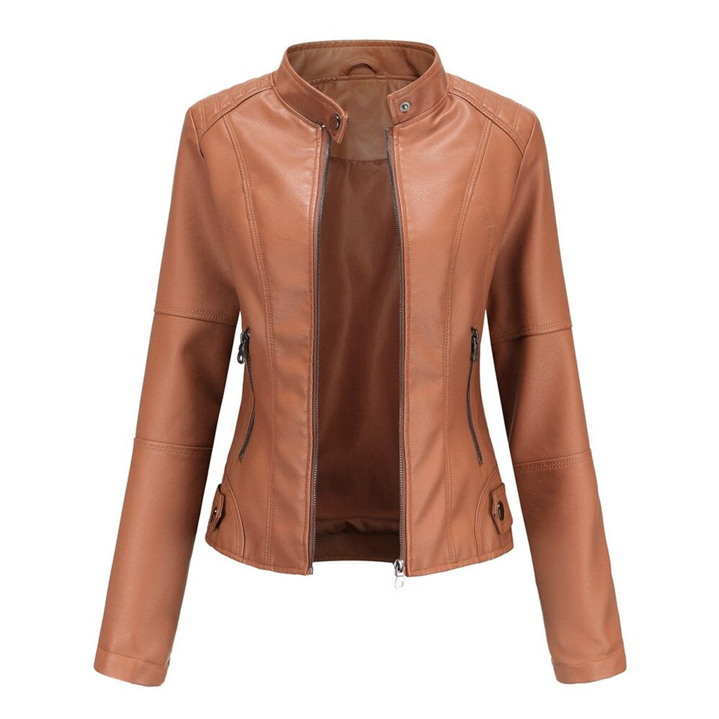Helen | Giacca Biker con Collo alla Coreana