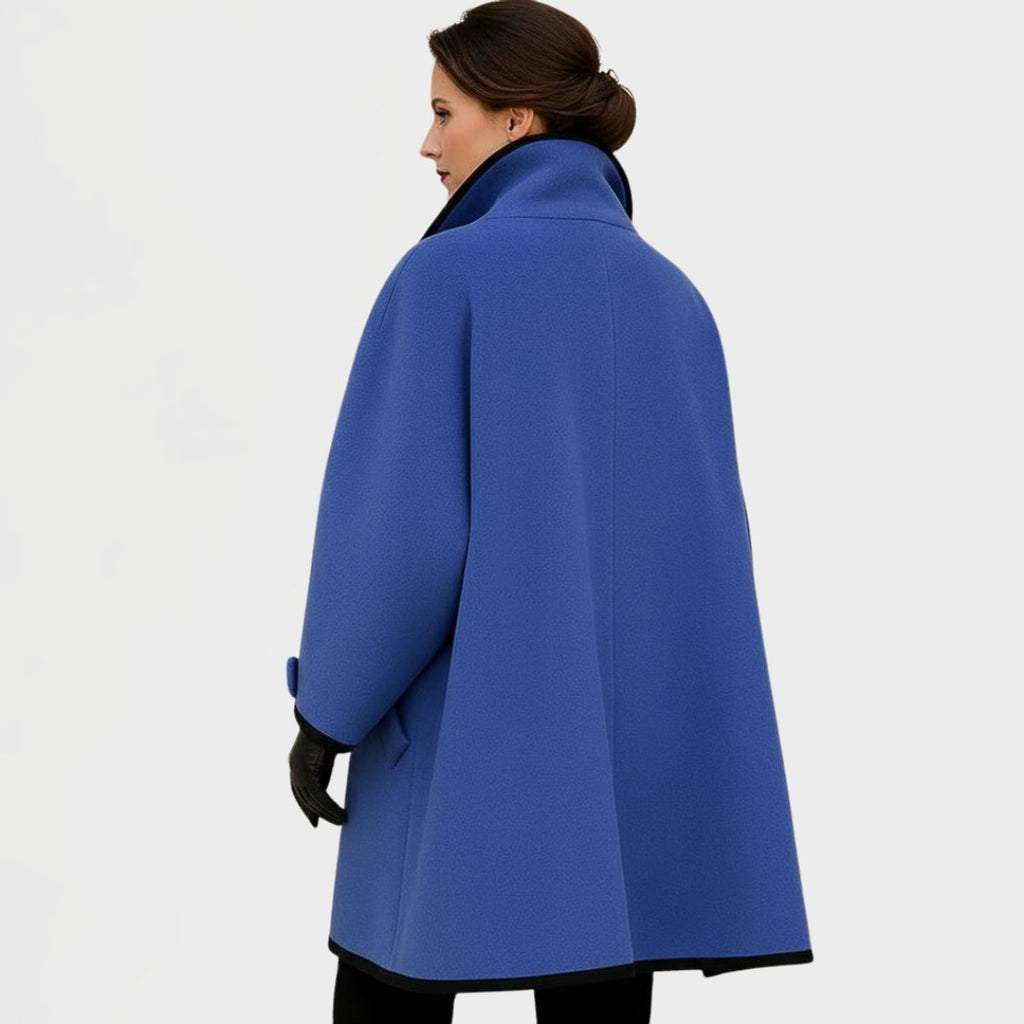 Flora | Cappotto Oversize con Profili a Contrasto