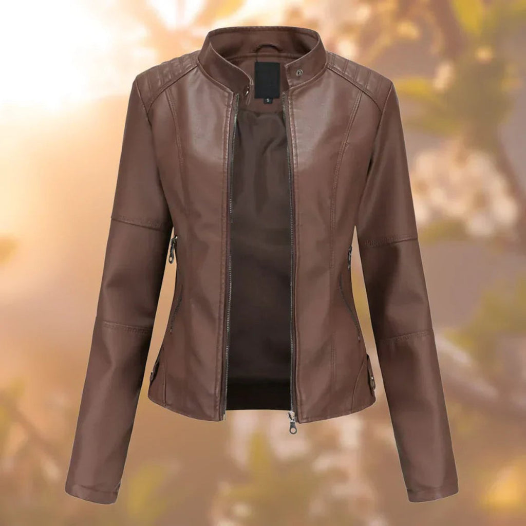 Larissa | Giacca Biker Slim con Zip