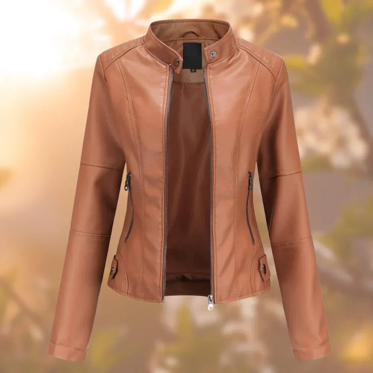 Larissa | Giacca Biker Slim con Zip