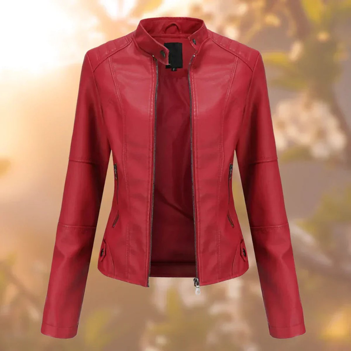 Larissa | Giacca Biker Slim con Zip